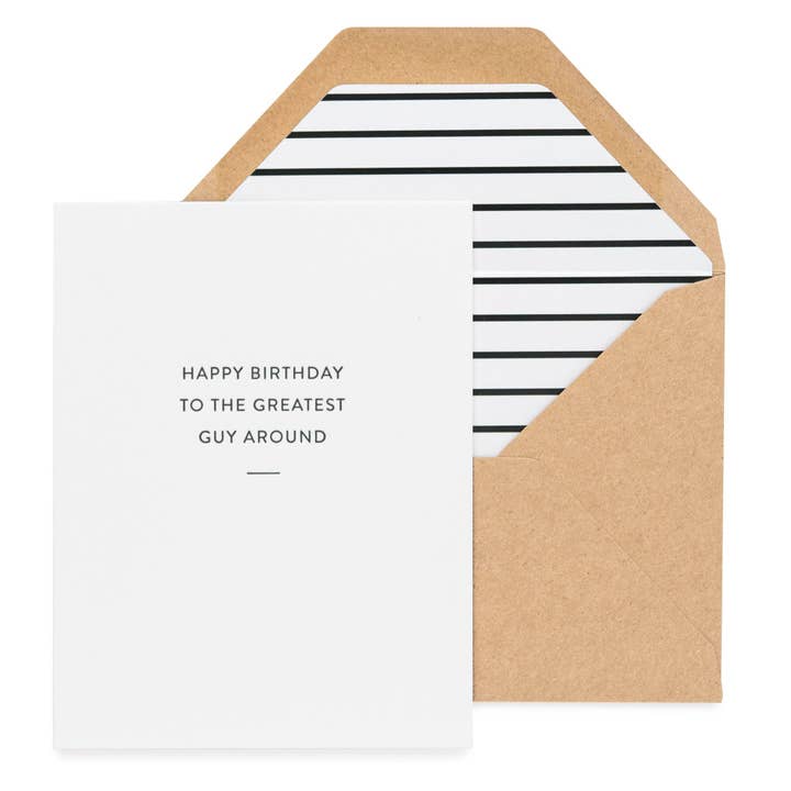 Sugar Paper - Wholesale Birthday Card - Greatest Guy Around-Birthday