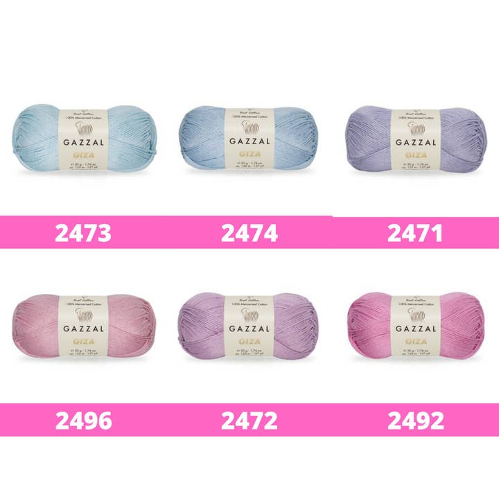 Craftsyarn - Wholesale Yarn - Amigurumi yarn | Gazzal Giza Cotton Yarn| Crochet cotton