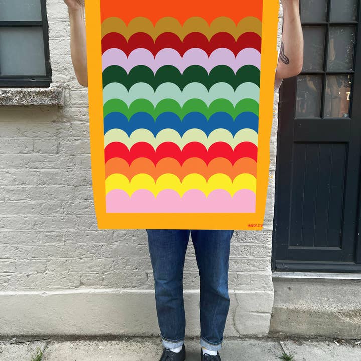 'Coloured Clouds' Giclée Print for wholesale by RUDE