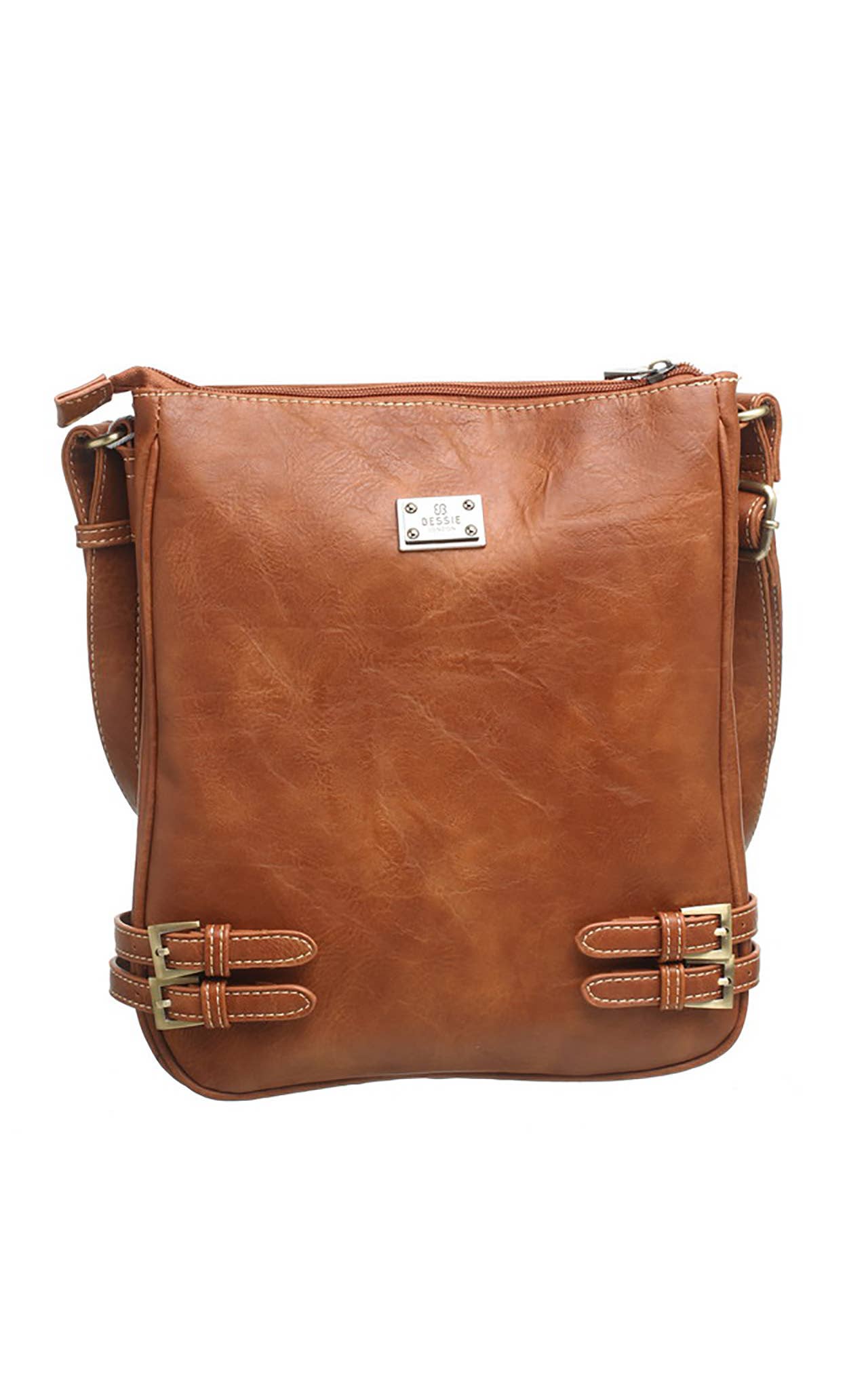 Bessie London - Wholesale Crossbodytas - Dames - Klassieke schoudertas met gesp en ritssluiting15