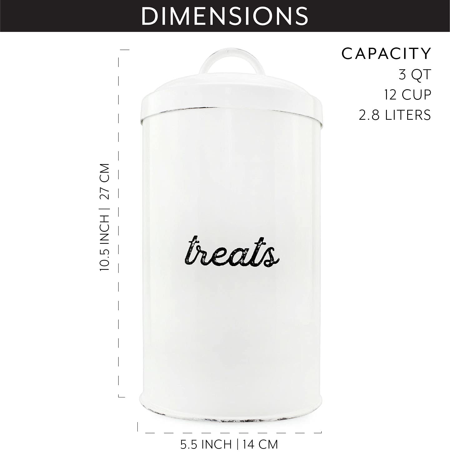 Kurated Korner - Vente Bocal à friandises – chien - Boîte à friandises pour chiens en émail AuldHome Design5