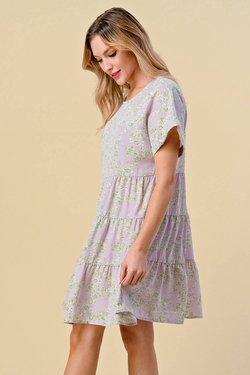 Lily Gray – Engroshandel Kjole - Dame – AD0214A - LAVENDEL - REGELMÆSSIG STØRRELSE2