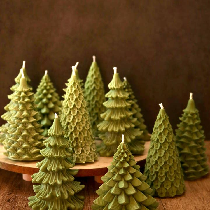 Bea’s Wax - Wholesale Novelty Candle - Christmas Tree Candles | Set of 4