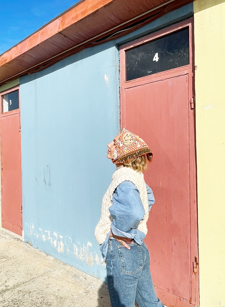 SOIE-MEME - Vente Bandana – femme - Bandana Funday en crêpe de soie2