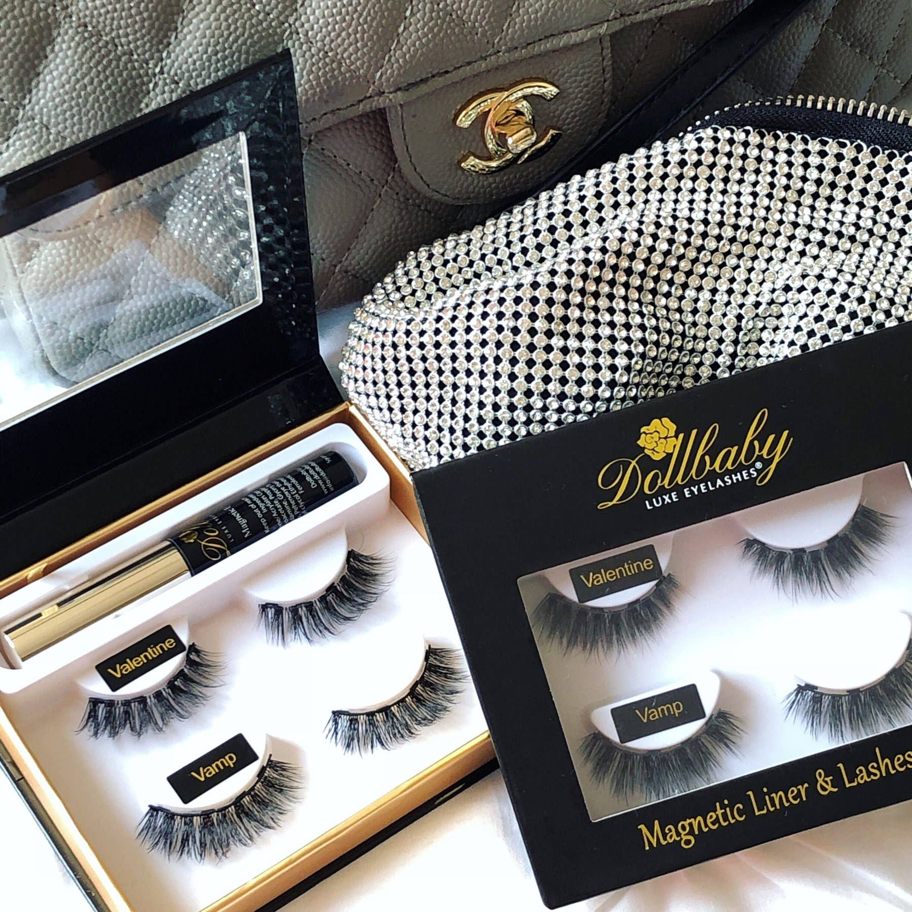 Dollbaby London Lashes - Vendita all'ingrosso Ciglia finte - Kit per ciglia e eyeliner magnetici1