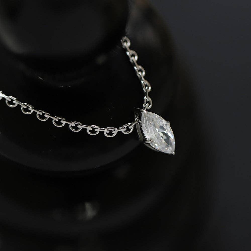 SOCALI - Wholesale Pendant/Charm Necklace - Diamond Shape Zircon Pendant Chain Necklace4