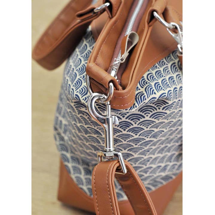 Lauren Holloway - Wholesale Shoulder Bag - Women's - Georgina Shoulder Bag - Blue Japanese Wave14