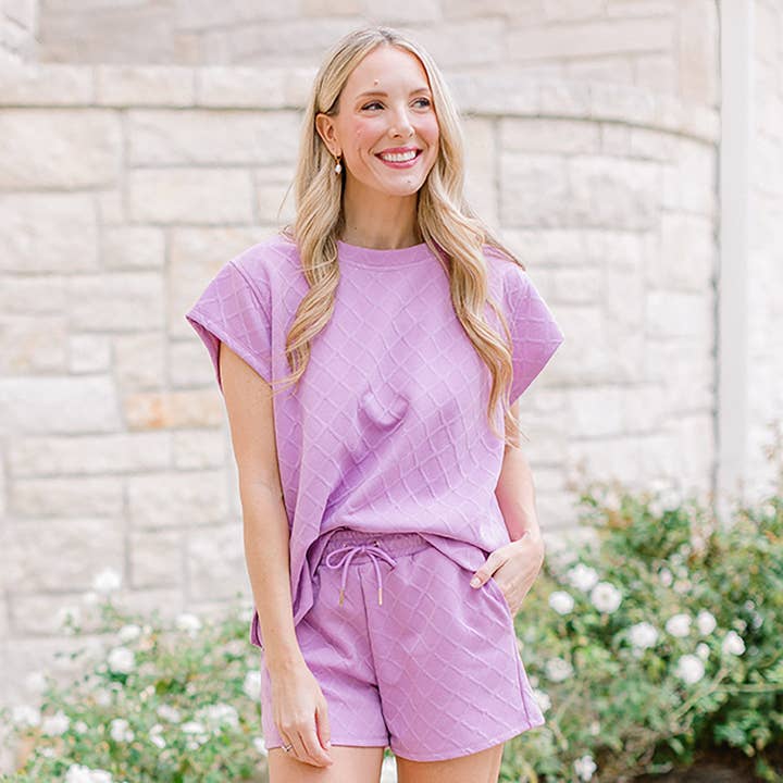 Mary Square - Wholesale Lounge Set - Women's - Set Claire Lilac