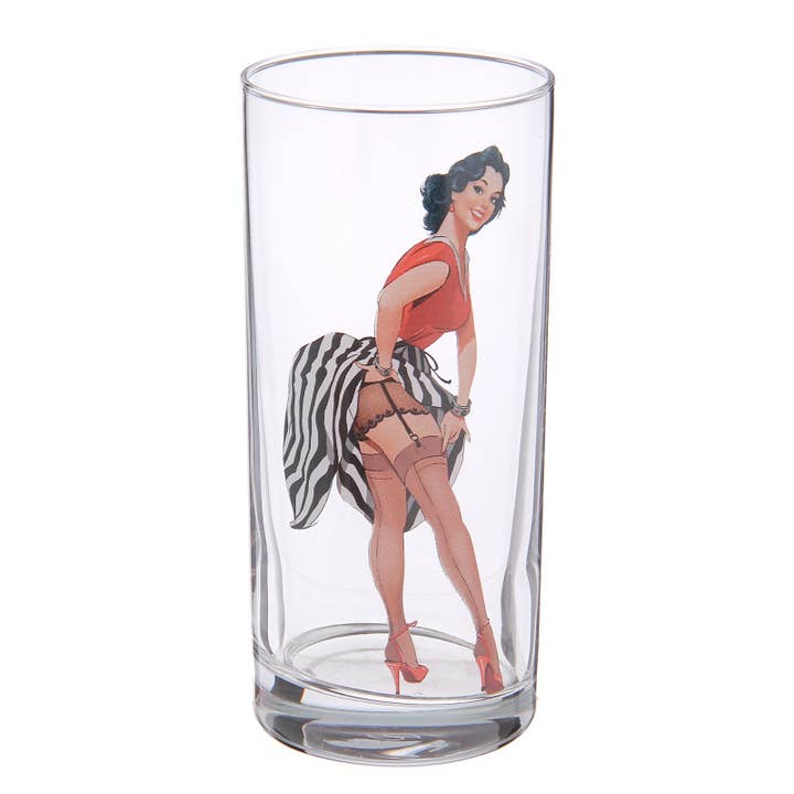 STP - Wholesale Drinking Glass/Cup - Pin-up Girls Drinking Glasses Set of 6 - 11.5 fl oz (330ml)