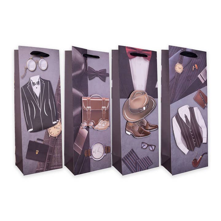 Accentra - Wholesale Gift Bag - Gift Bag Men For Bottles