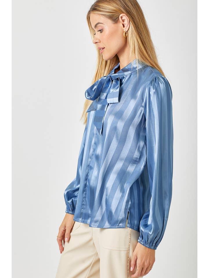 Mystree - Wholesale Blouse - Women's - 60325 Flowy Striped Blouse6