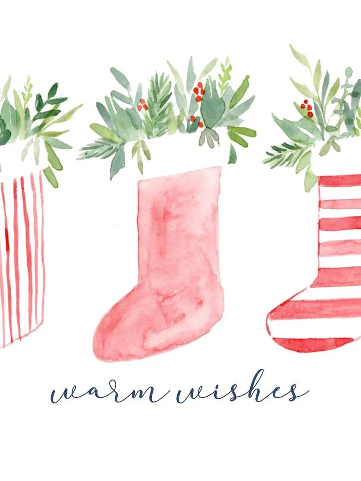 Urlaubskarte - Strümpfe für den Großhandel von Dori Boyce Art