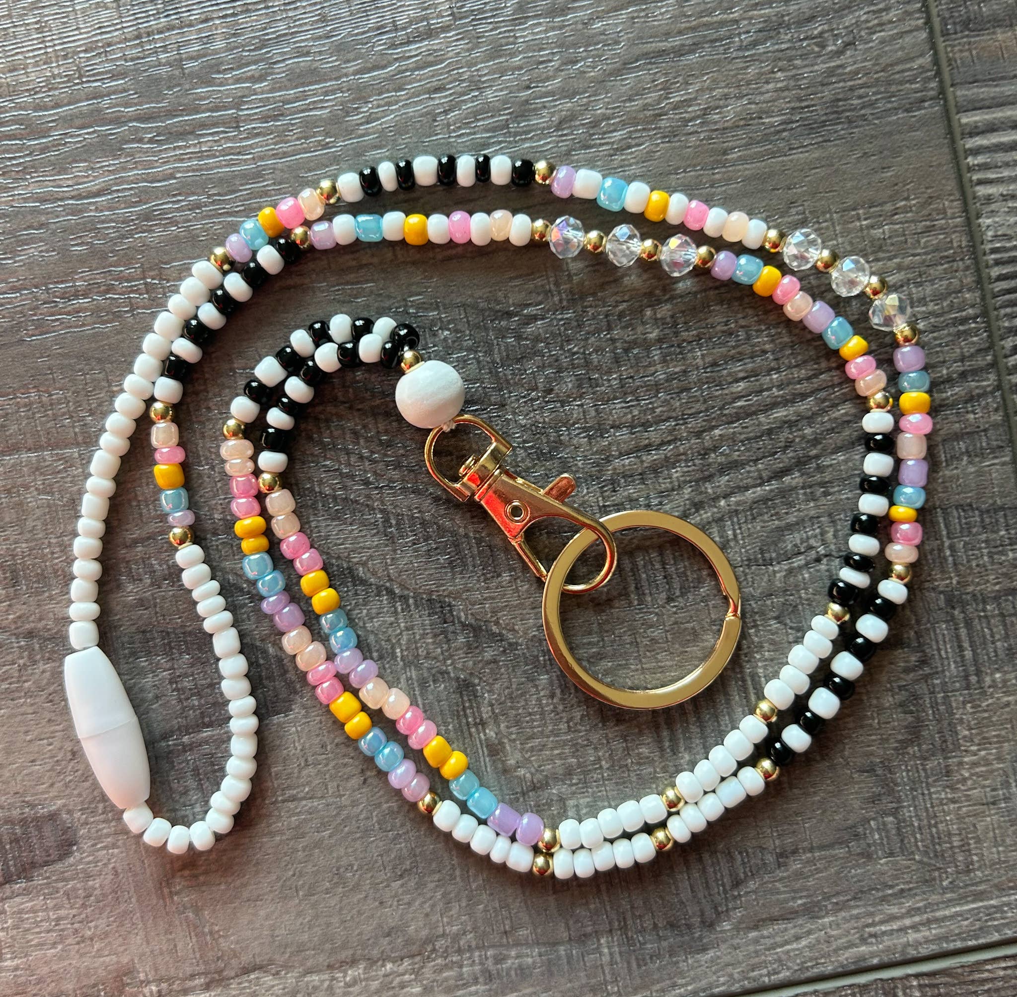 JILLIAN INK LLC - Wholesale Lanyard - Women's - Seed Bead Lanyard with Breakaway Clasp1