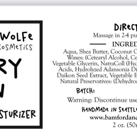 Bamford and Wolfe – wholesale Facial moisturiser – Bamford and Wolfe Hangry Skin
