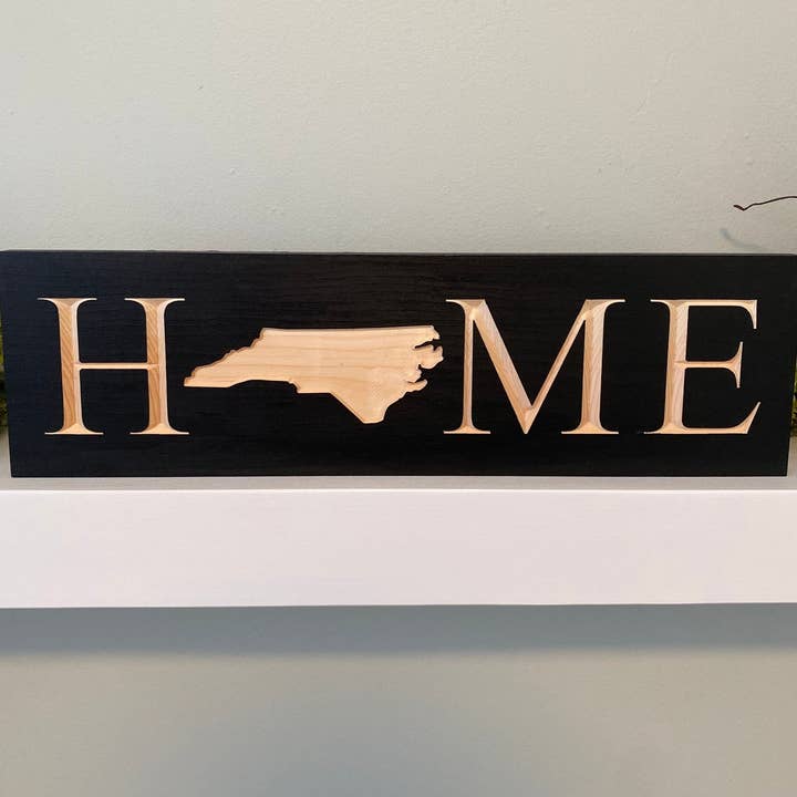 Cartello «Home» del North Carolina per la vendita all'ingrosso da parte di Creative Carpentry of Maine
