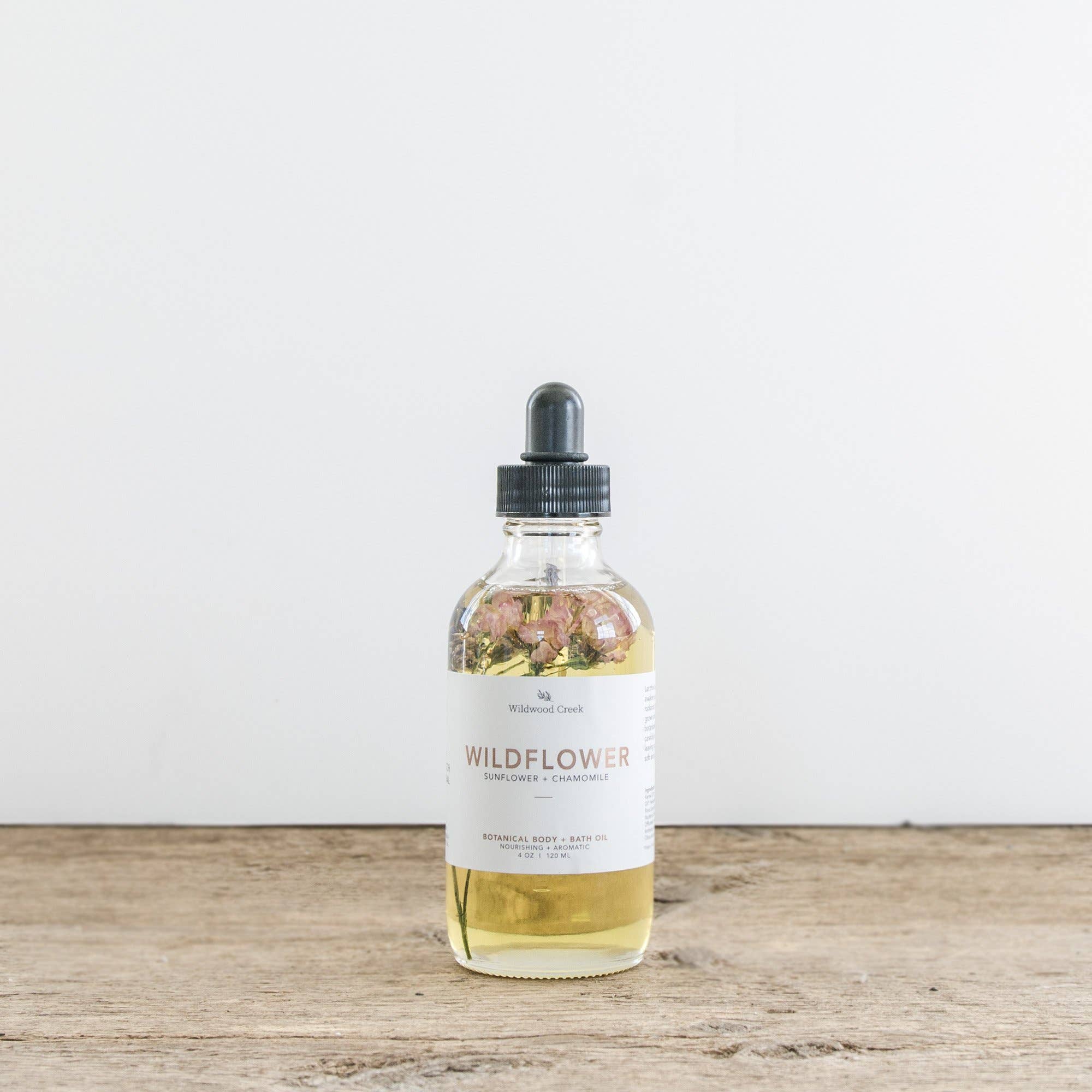 Wildwood Creek – wholesale Bath/body oil – Wildflower Nourishing Natural Body + Bath Oil |Vegan Organic
