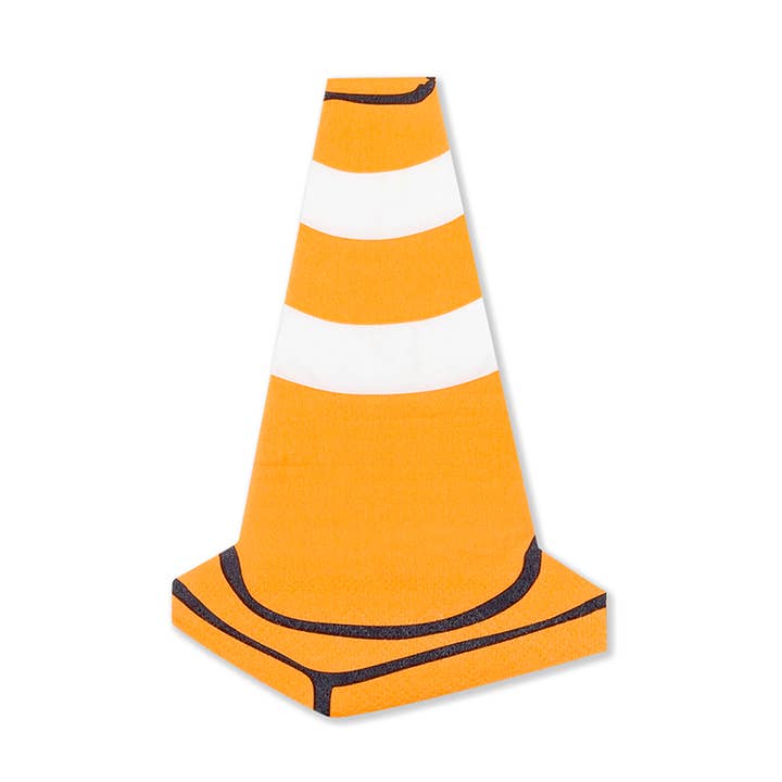 Guardanapos Pequenos “Traffic Cone” em Construção - 16 Pk. por atacado de Jollity & Co. + Daydream Society