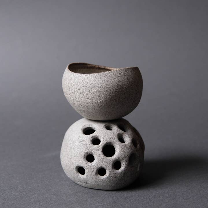 Laima Ceramics – Engroshandel Inhalator til aromaterapi – Stone - Æterisk olie stearinlys, aroma diffusor, stentøj
