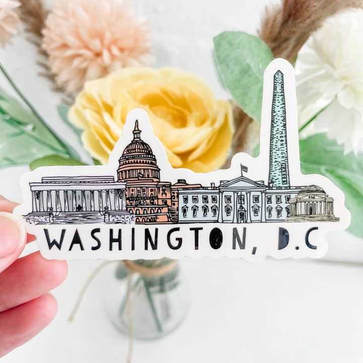 Horizonte de Washington, DC - Pegatinas - D.C. para venta al por mayor de Moonlight Makers