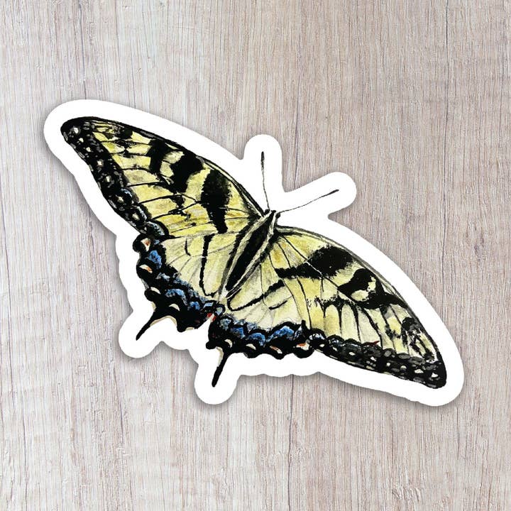 Swallowtail Butterfly Sticker for wholesale by Brush & Bark
