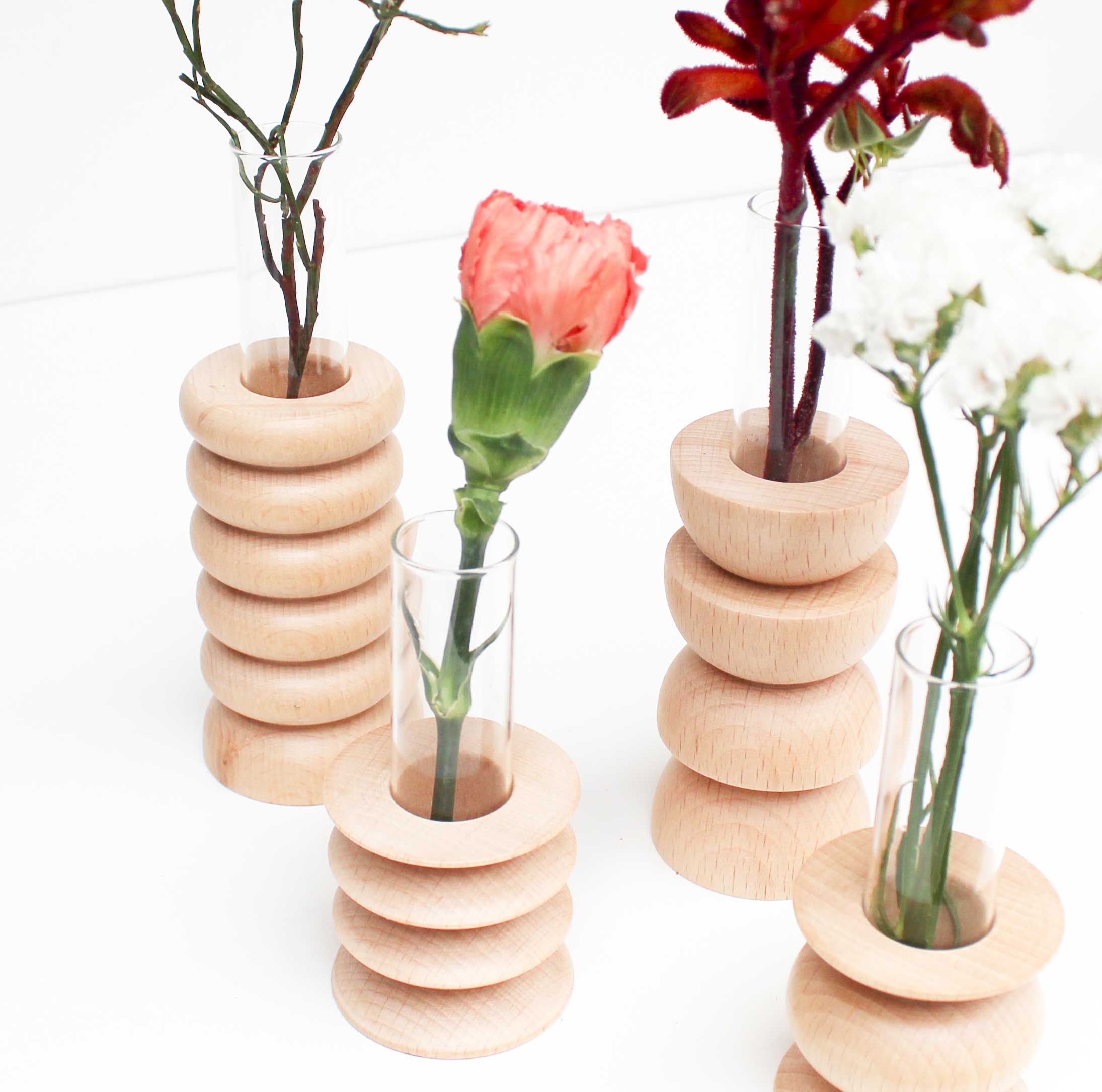 5mm Paper - Wholesale Vase - Totem Wooden Table Vase - Short Nº 26