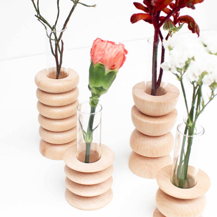 5mm Paper - Wholesale Vase - Totem Wooden Table Vase - Short Nº 26