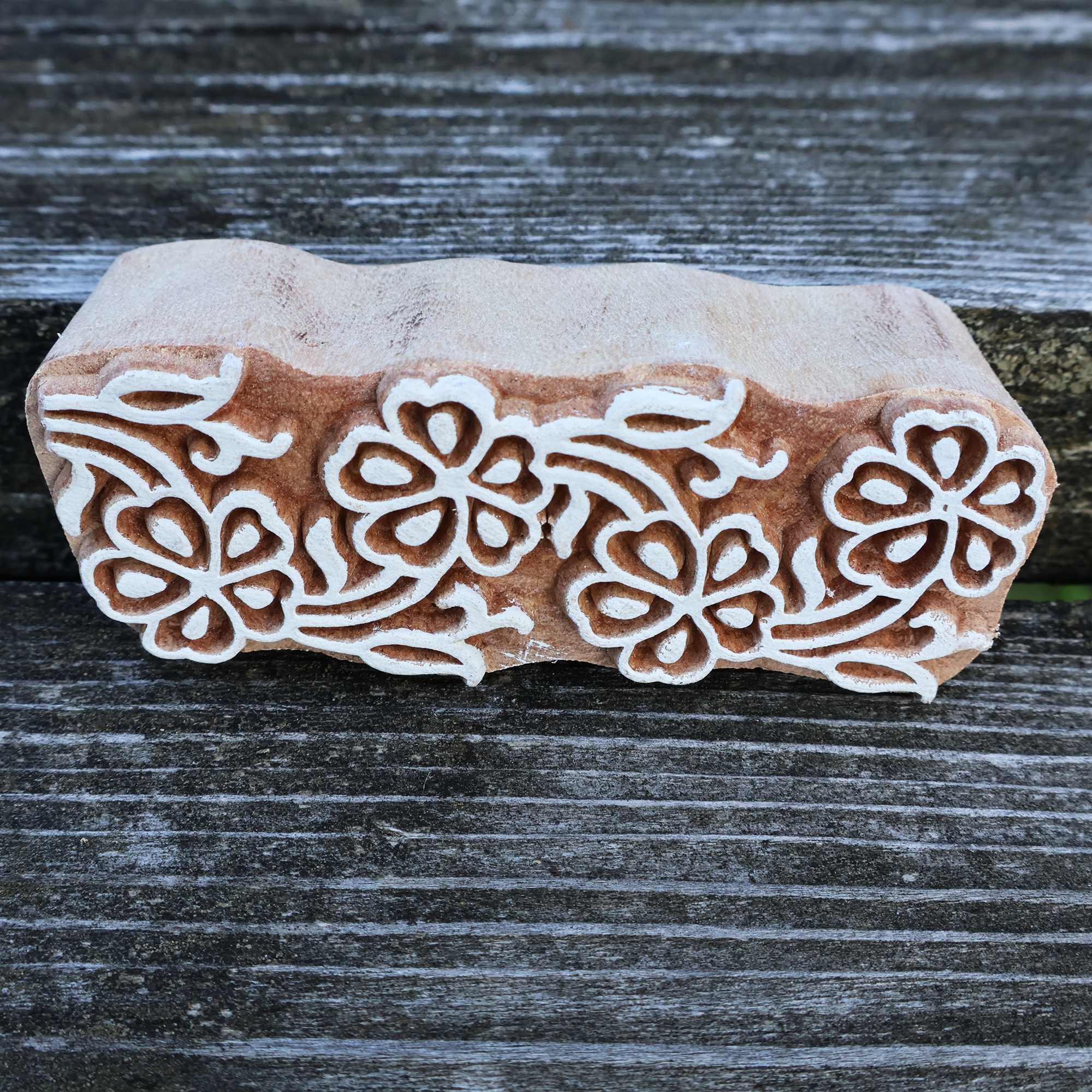 Tribal Trade GmbH – Engroshandel Gummistempel/pyntestempel – Stempel trækant 7,5 cm model 07 kant træstempel5