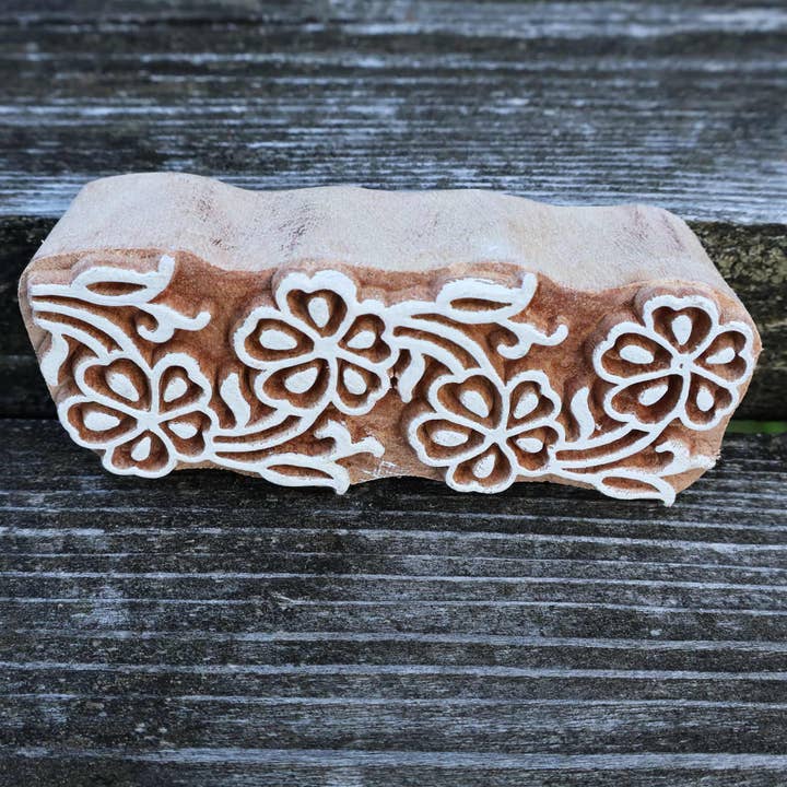 Tribal Trade GmbH – Engroshandel Gummistempel/pyntestempel – Stempel trækant 7,5 cm model 07 kant træstempel5