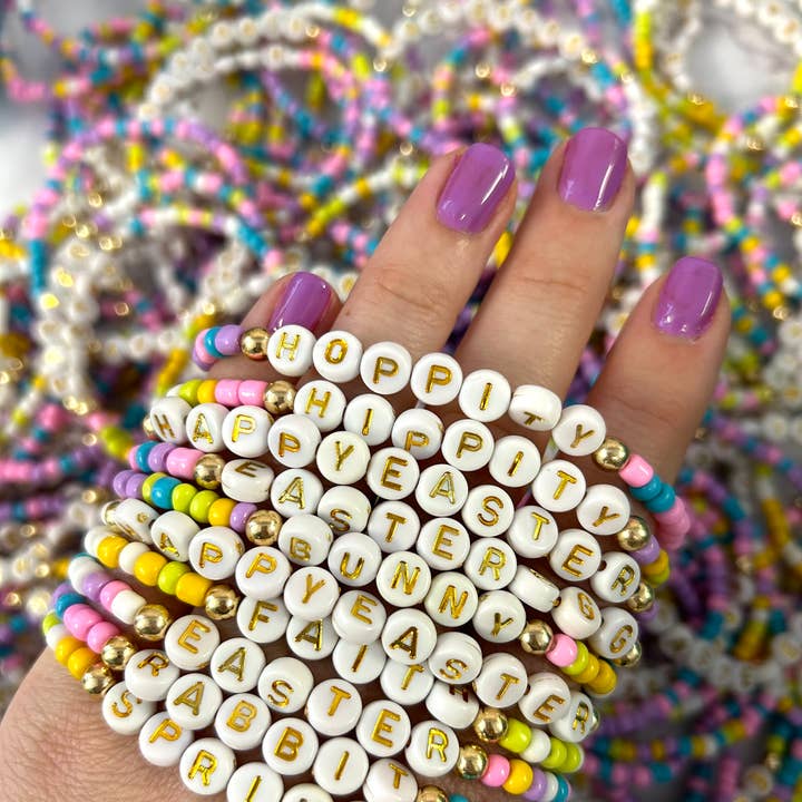 🌸Prettiest Easter Mix Stretchy Bracelets! for wholesale by Kate Tuesday Jewelry