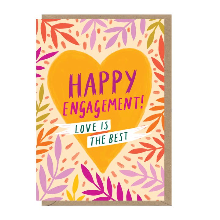 Love is the Best - Engagement Greeting Card for wholesale by Nelson Line