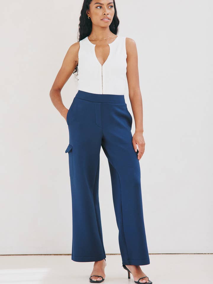 Jordyn + London Set - Navy for wholesale by LEZÉ the Label