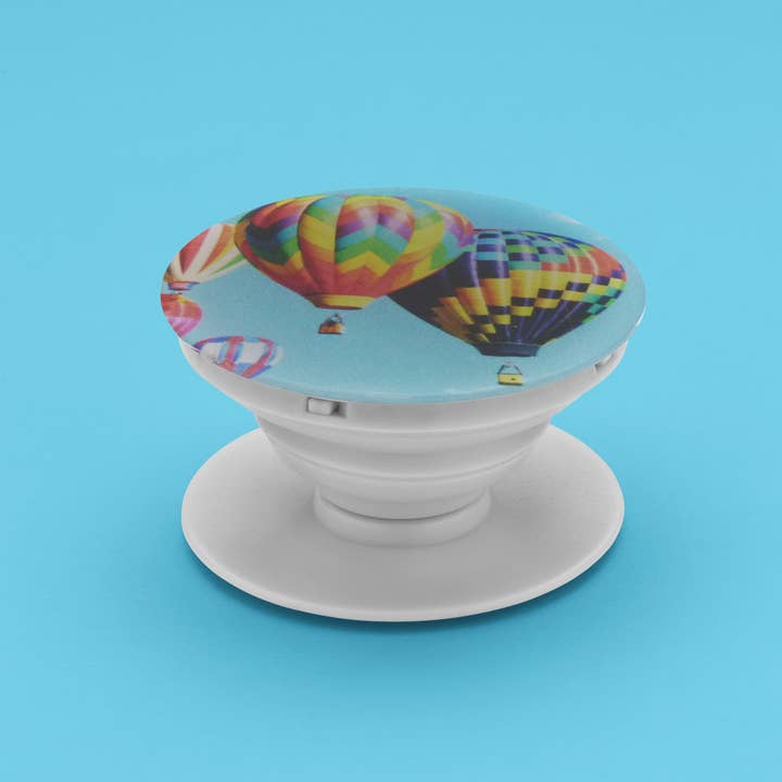 Classy Grips - Wholesale Phone Grip - CG-045 - Classy Grip Colorful Hot Air Balloons Blue Sky on W