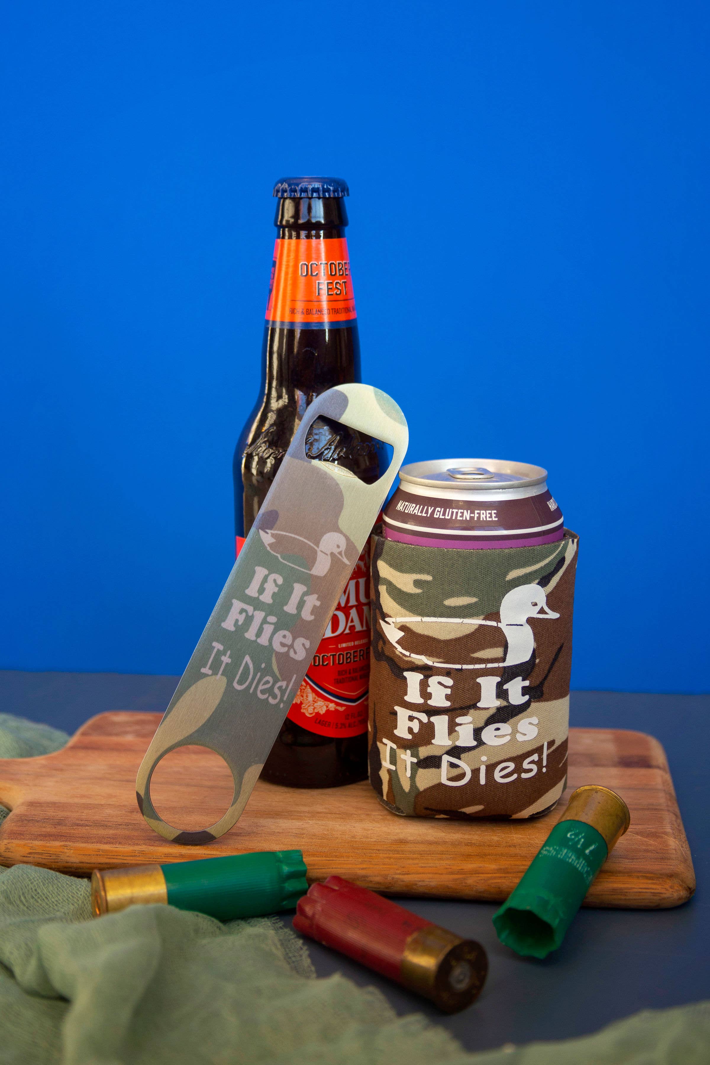 Daisy Lane - Wholesale Drink Huggers & Koozies - Duck Hunter Gift Beer Can Holder, Christmas Stocking Stuffer1