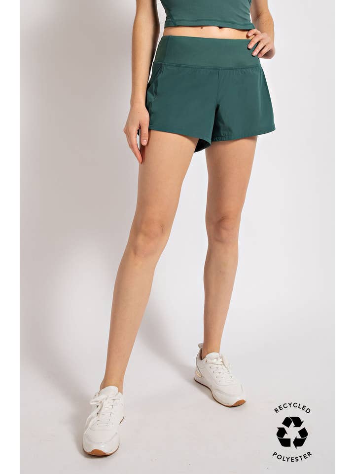 Rae Mode - Wholesale Athletic Shorts - Women's - STRETCH WOVEN 2 IN 1 ACTIVE SHORTS