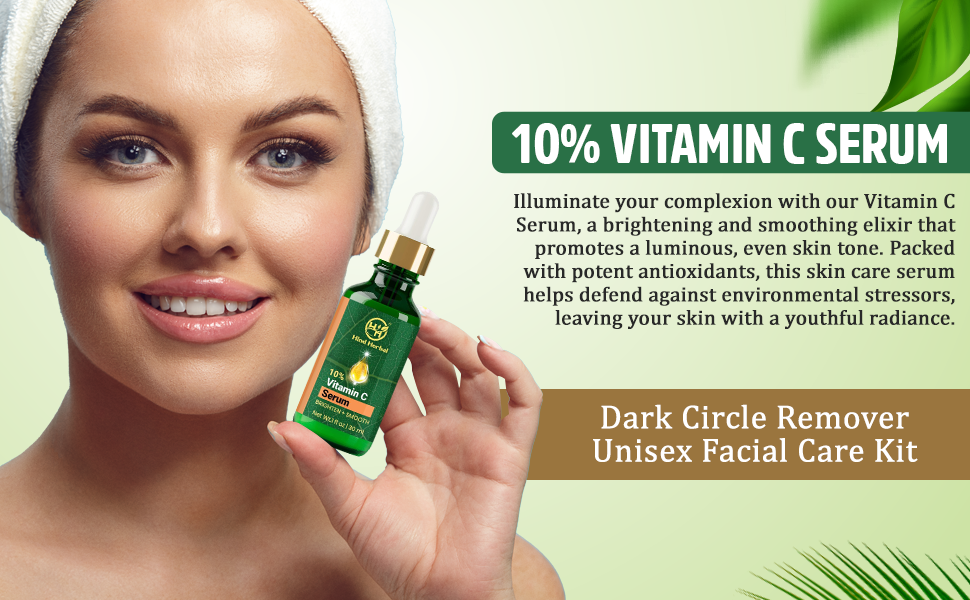 Hind Herbal – Soro facial por atacado – Conjunto de 3 sérum de retinol de ácido hialurónico Hind Herbal Vitamina C 8