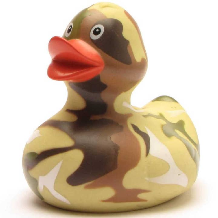 Rubber Duck Camonflage - badeend voor wholesale door Duckshop