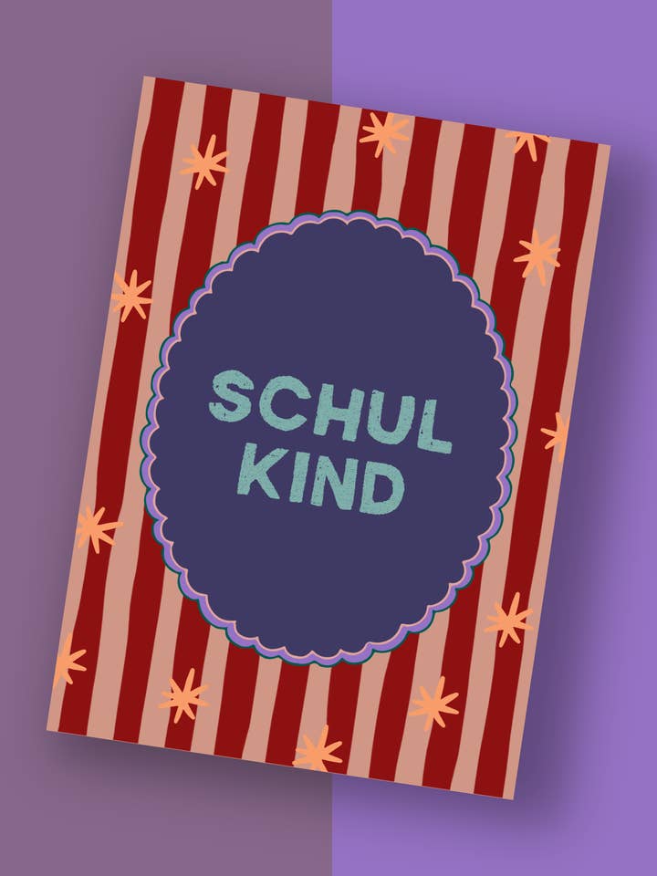 Postkarte "Schulkind" für den Großhandel von PINLIN®