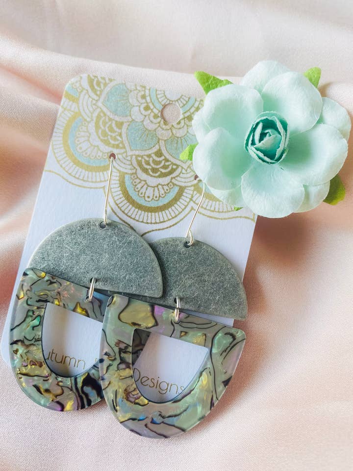 Artistic Acrylic Earrings 7 for wholesale by Autumn Rose Designs