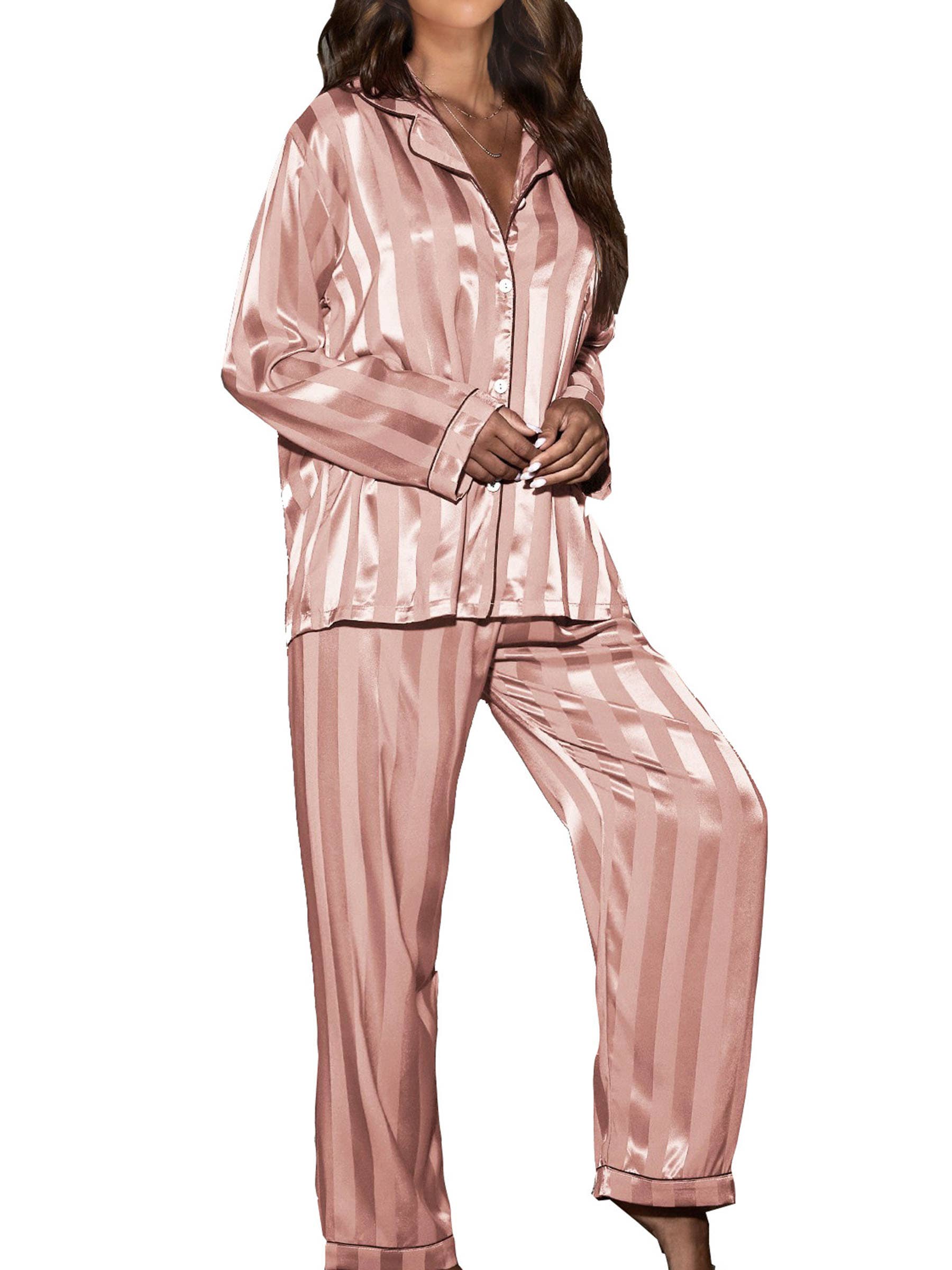 Wholesalesir - Wholesale Sleepwear Set - Women's - 2 Piece Button Front Sleepwear Pants Set Loungewear4