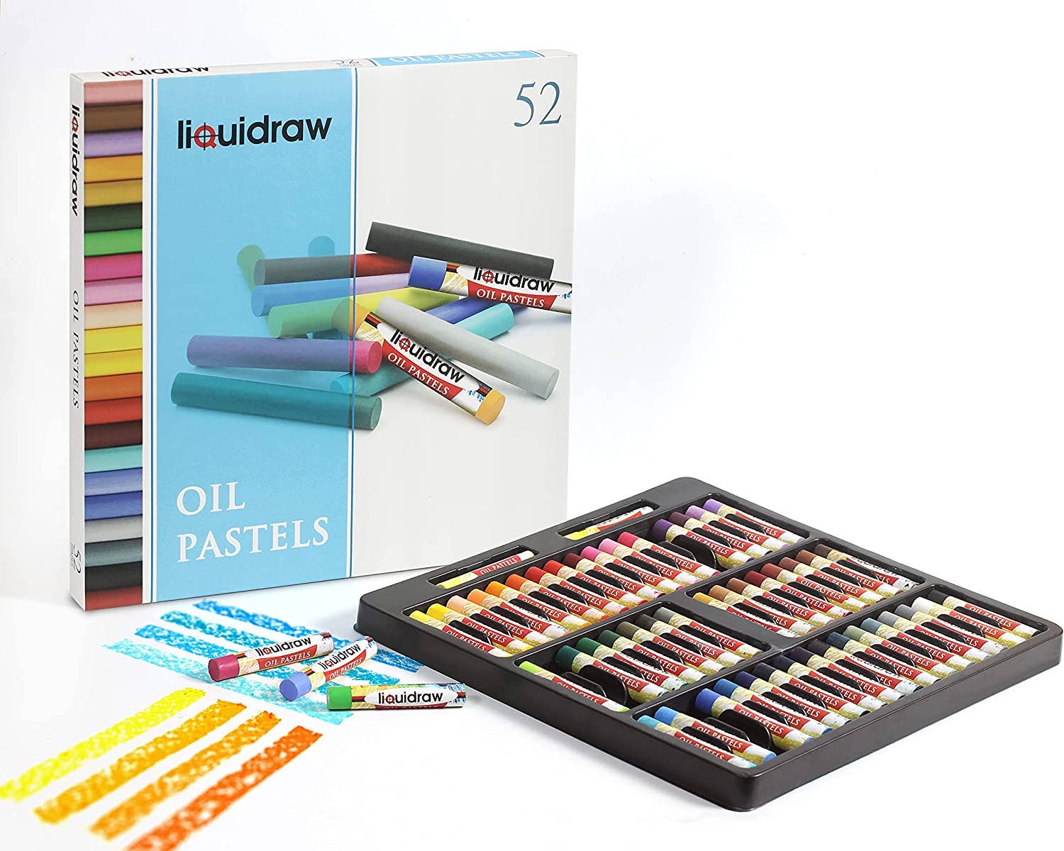 Liquidraw - Wholesale Pastels - Liquidraw Oil Pastels For Art, 52 Colours Soft Oil Pastels Set For Artists, Students, Kids, Drawing, Sketching & Painting2