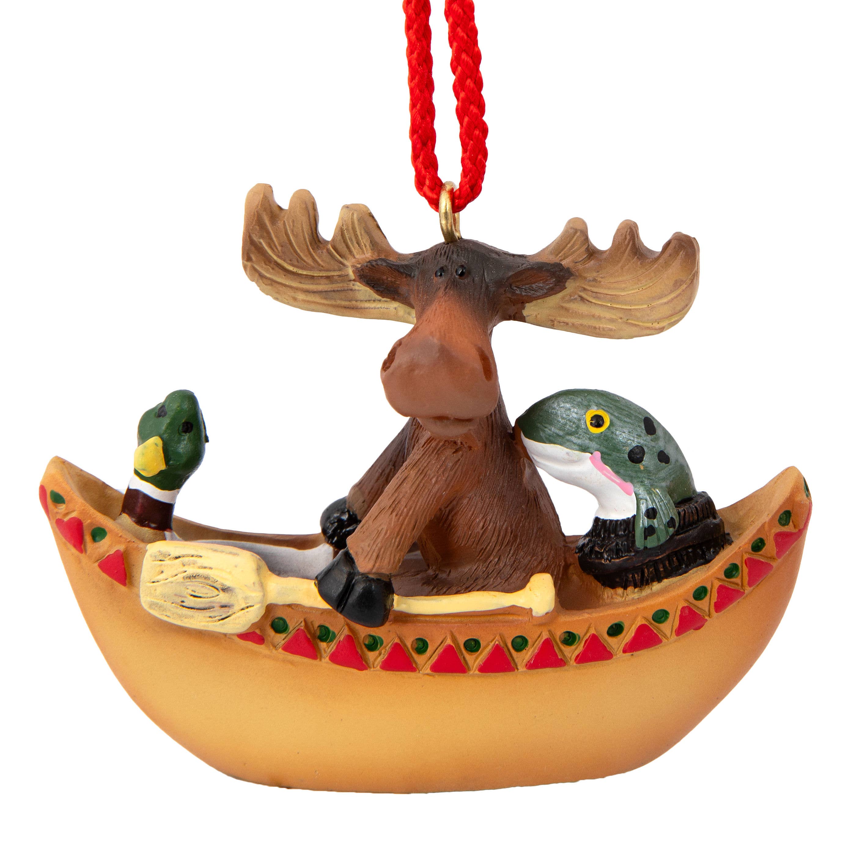 Mother Moose Gifts - Wholesale Ornament - Waren Canoe Moose Ornament0