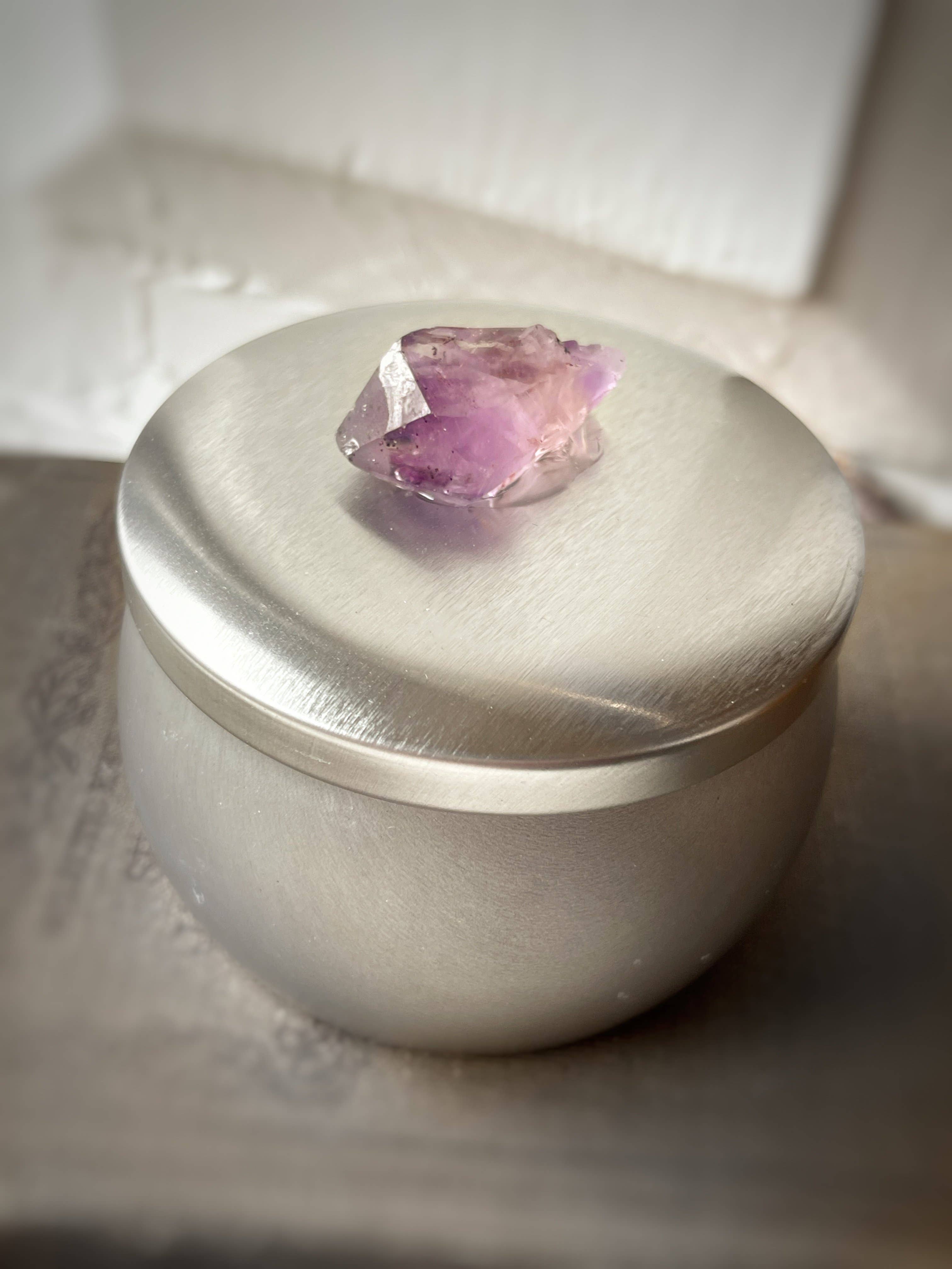 Rage Gems & Jewelry - Wholesale Travel Candles - Amethyst & Lavender Candle and Stash Jar1