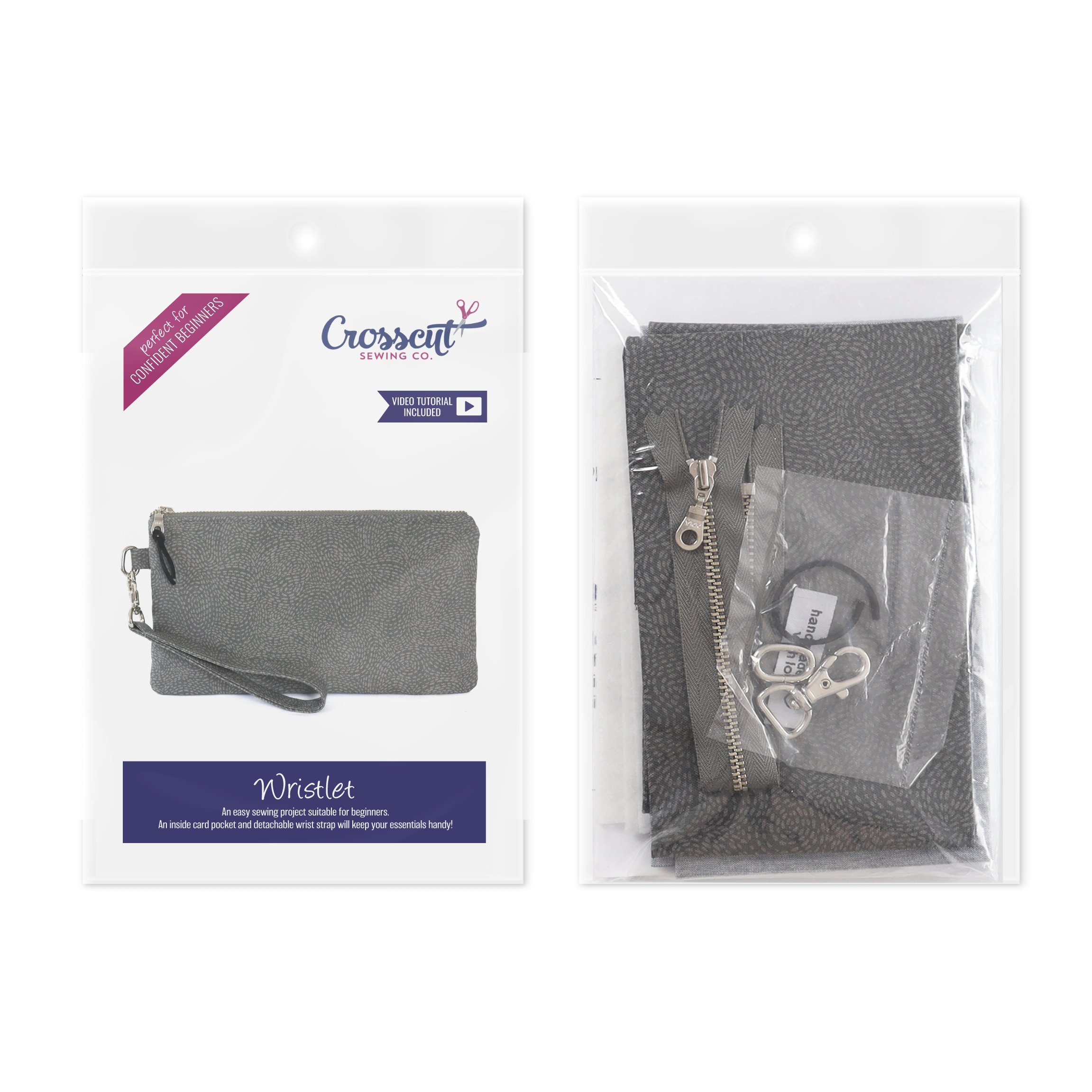 Crosscut Sewing Co. - Wholesale Craft Sewing Kit - Wristlet Sewing Kit - Adult Sewing Kit for Beginners18