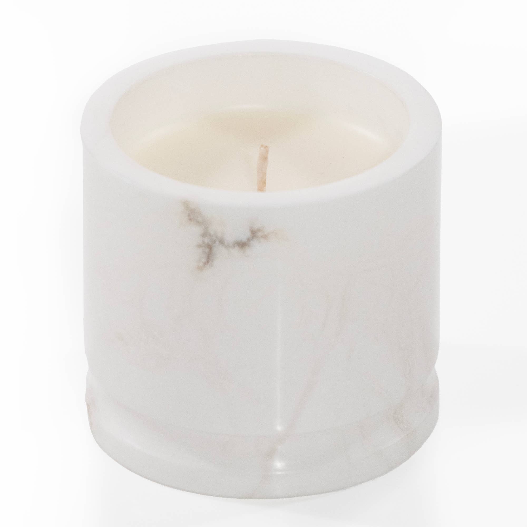 Andaluca - Wholesale Jar/Filled Candle - Palo Santo Scented White Marble Candle6