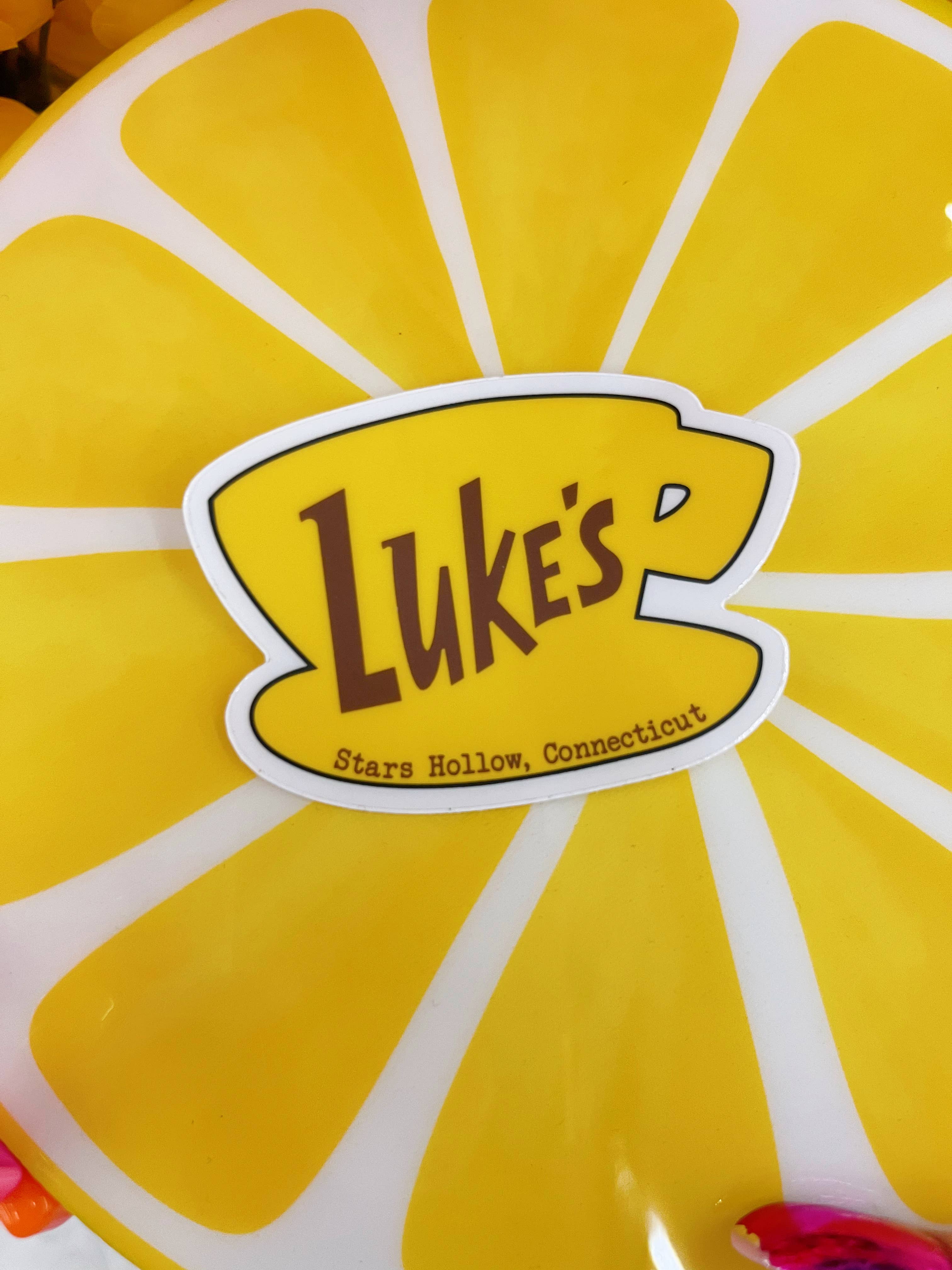 NatterDoodle - Wholesale Sticker - Luke’s Diner Gilmore Girls Waterproof Clear Sticker 3