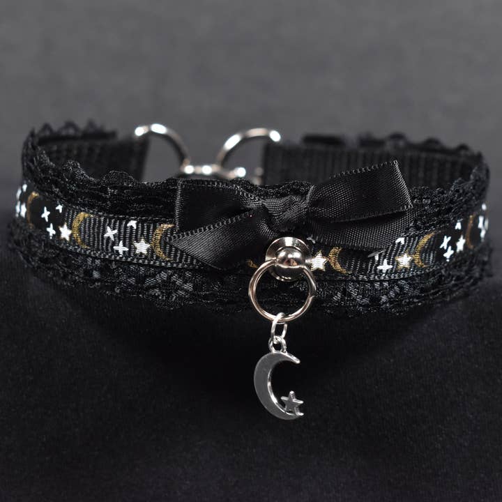 Gargantilha fina azul marinho por atacado de Naughty Pawsies