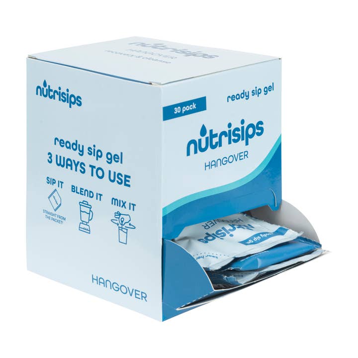 Nutrisips Hangover Liquid Supplement 30 Count Retail Singles for wholesale by Nutrisips