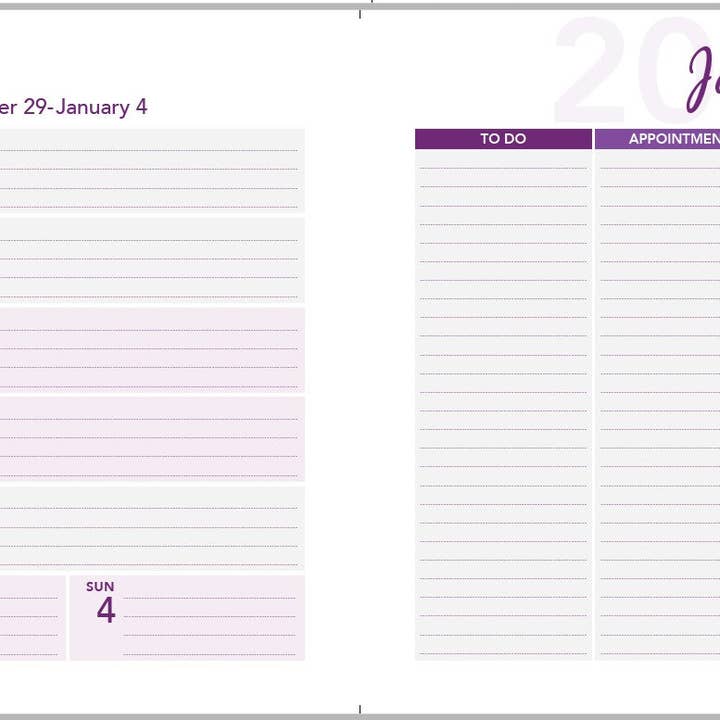 RE-FOCUS THE CREATIVE OFFICE - Wholesale Calendar - 2026 ANNUAL CALENDAR BUNDLE! 3 PACK, One each of Black, White, and Purple3