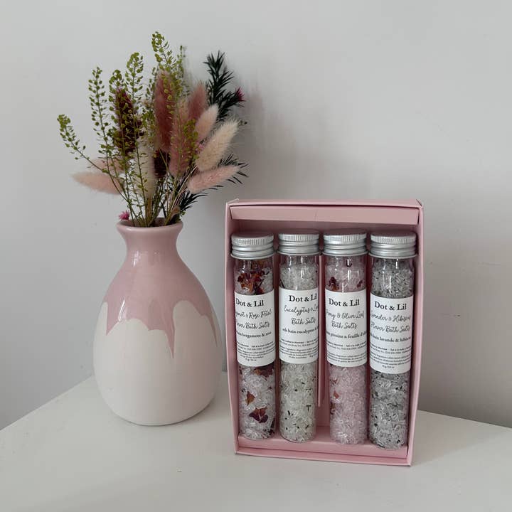 Dot & Lil - Wholesale Bath Salts - Library of Bath Salts gift set