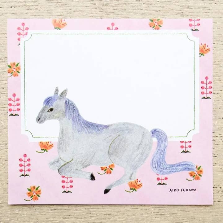 「FUNJI」In Japan - Wholesale Notepad - Aiko Fukawa Memo Pad | Flower and Animals Notepad4